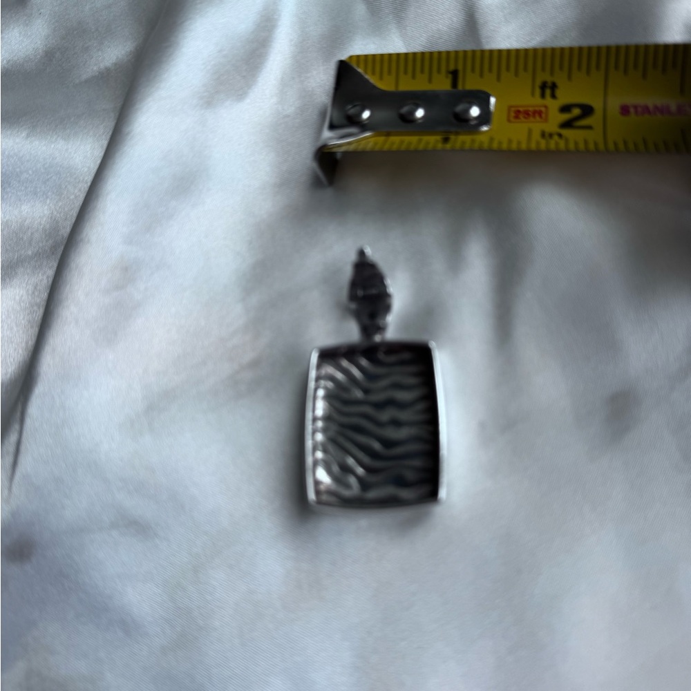 Lagos Imagine Pendant Silver Rectangular - image 4